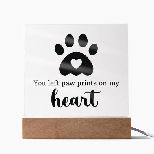 Keepsake Acrylic Bundle - You Left Pawprints In My Heart