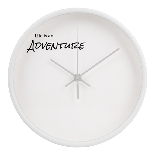 Live is an adventure clock